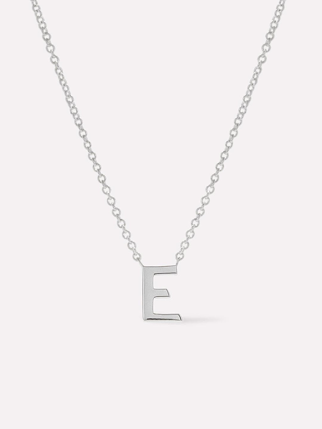 Silver Initial Necklace - Letter Necklace