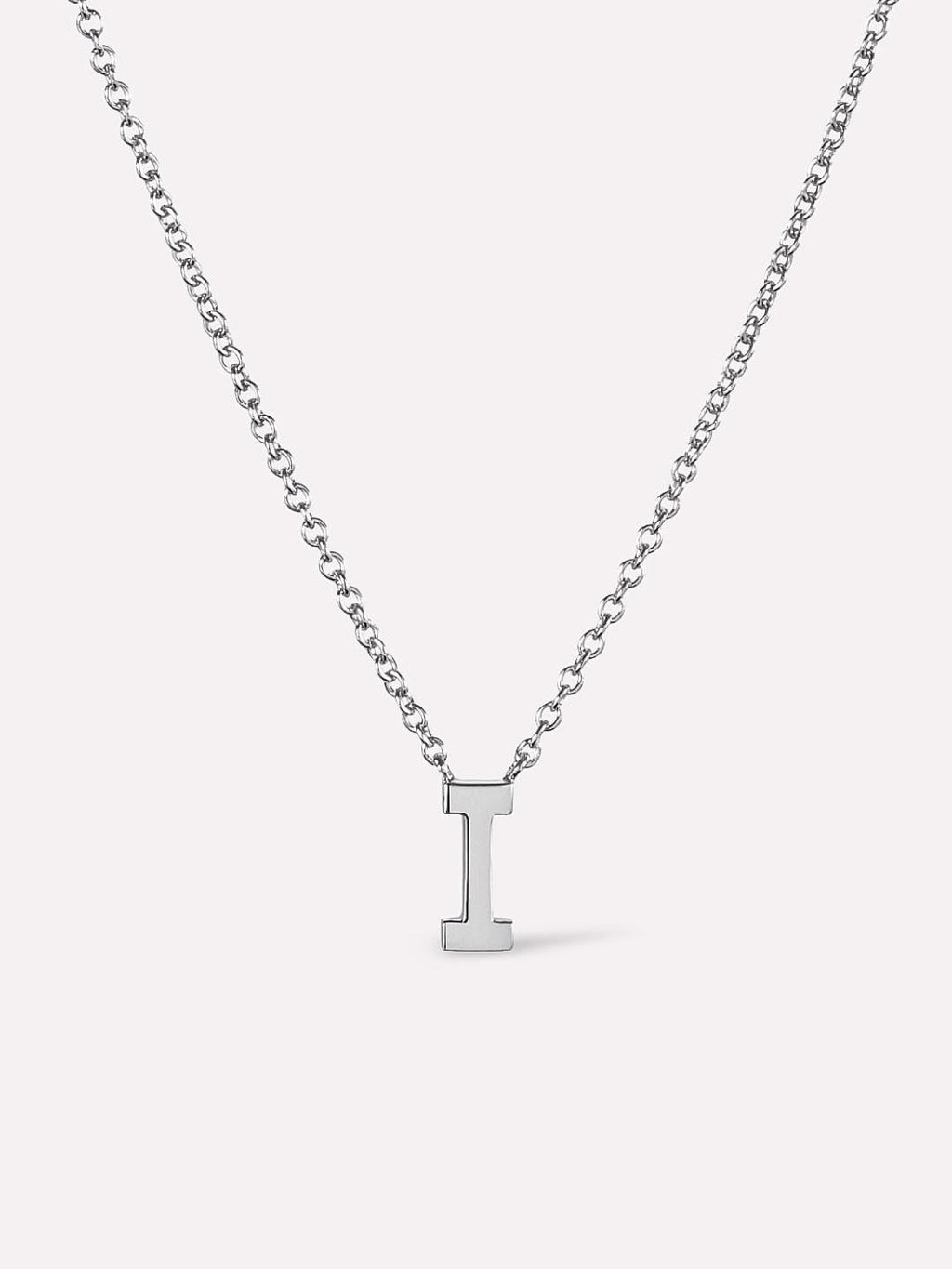 Silver Initial Necklace - Letter Necklace