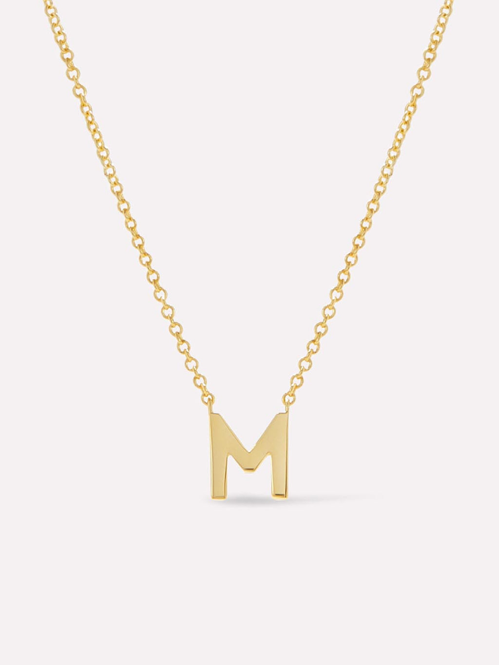 Gold Initial Necklace - Letter Necklace