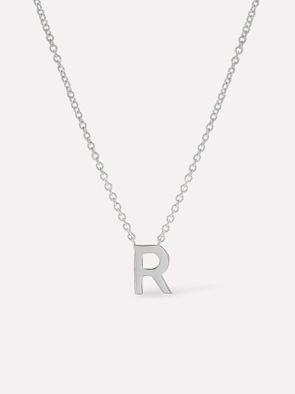 Silver Initial Necklace - Letter Necklace