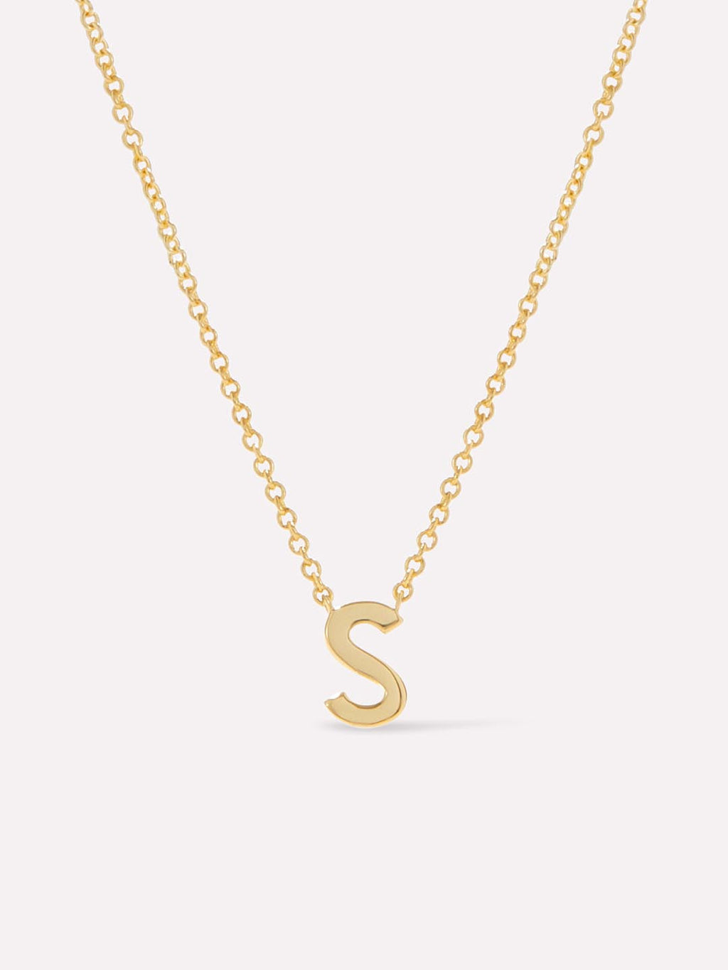 Gold Initial Necklace - Letter Necklace