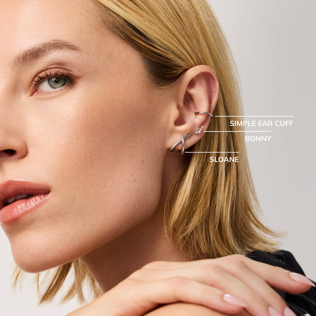 Silver Stud Earrings - Sloane Silver