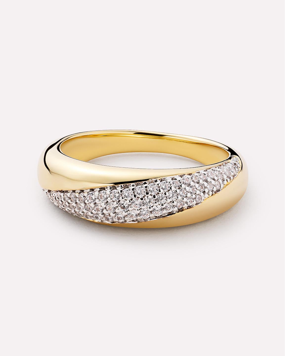Gold Band Ring - Kira Dome Ring