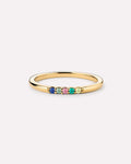 Birthstone Jewelry - 5 Stone Birthstone Ring