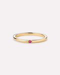 Birthstone Jewelry - Solo Birthstone Ring