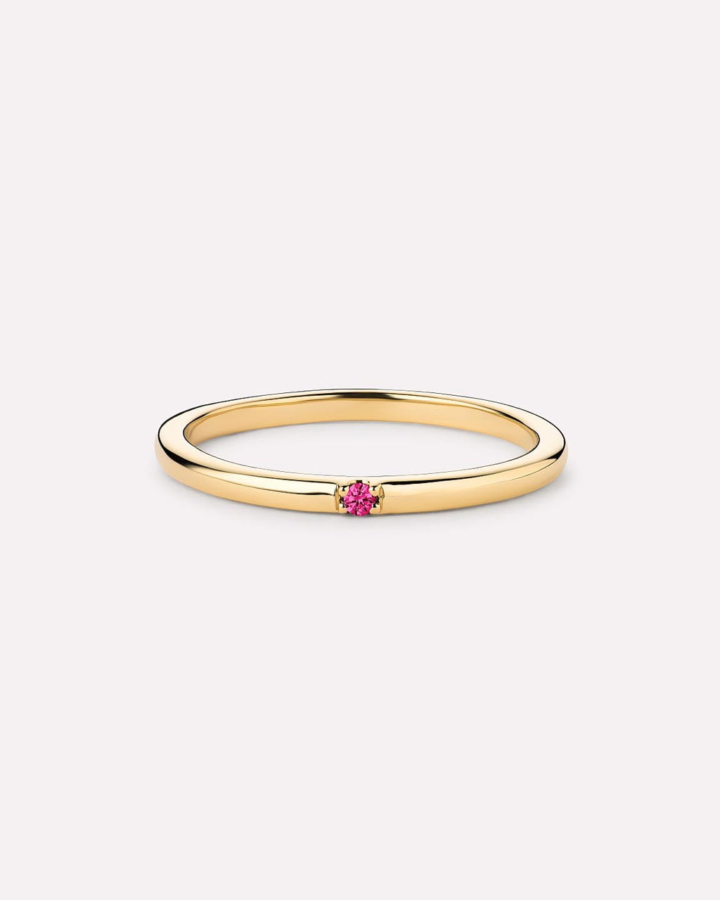 Birthstone Jewelry - Solo Birthstone Ring