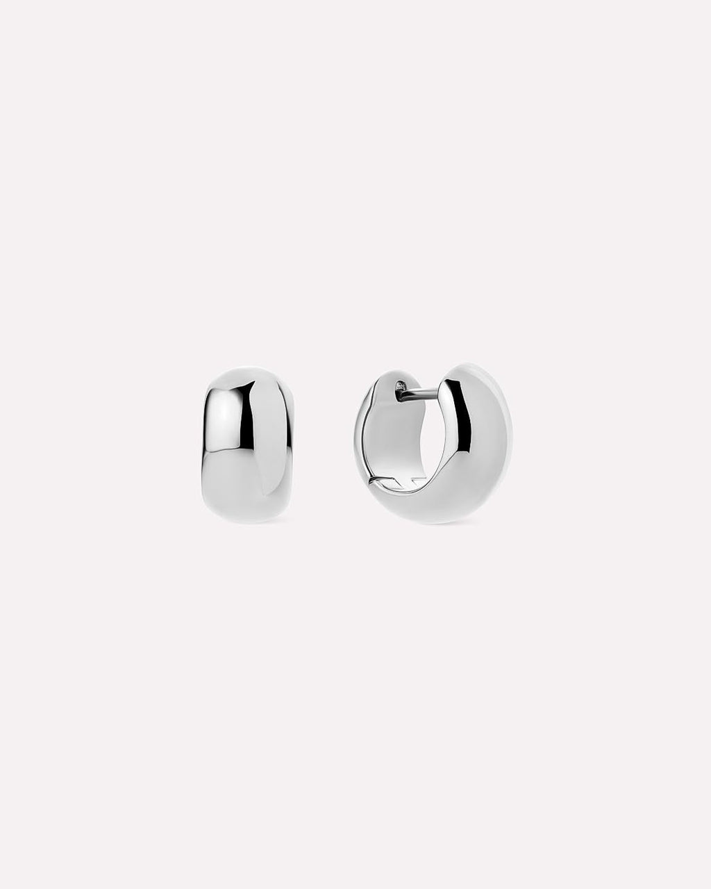 Silver Hoop Earrings - Giulia Bold Silver