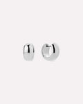 Silver Hoop Earrings - Giulia Bold Silver
