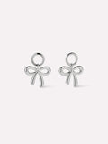 Earring Charms - Bow Charms Silver