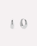 Silver Earrings - Nate Medium Silver