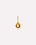 Solid Yellow Gold Birthstone - Citrine Teardrop Charm