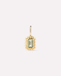 Solid Yellow Gold - Green Sapphire Heirloom Charm