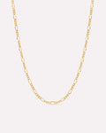Solid Yellow Gold - Figaro Chain Necklace