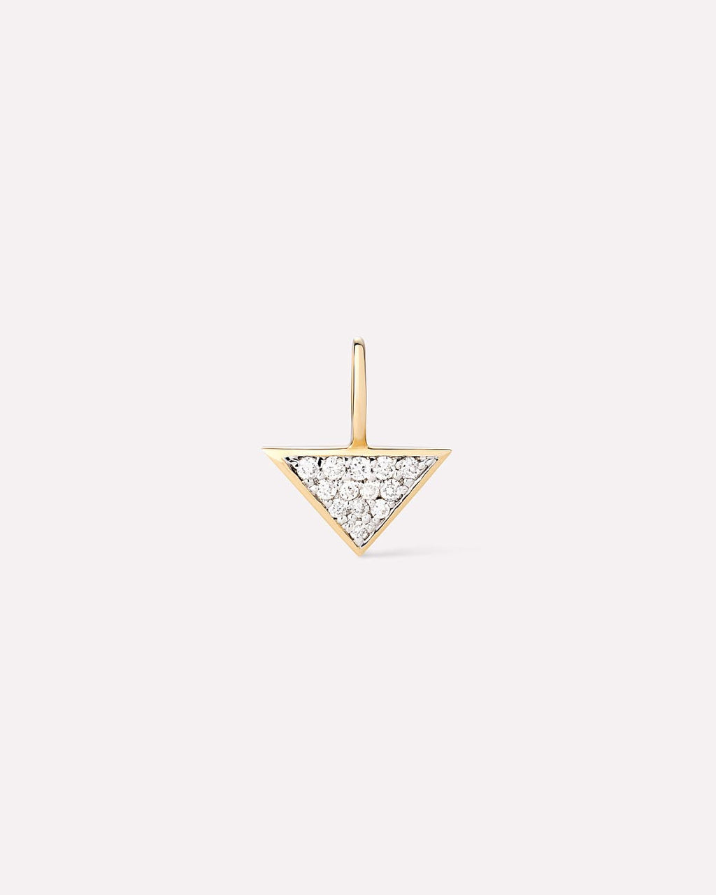 Solid Yellow Gold - Trillion Diamond Charm