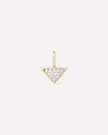 Solid Yellow Gold - Trillion Diamond Charm