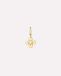 Solid Yellow Gold - Diamond Mini Flower Charm