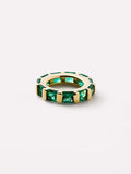 Solid Yellow Gold - Emerald Zeno Charm