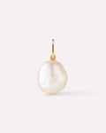 Solid Yellow Gold - Organic Pearl Charm