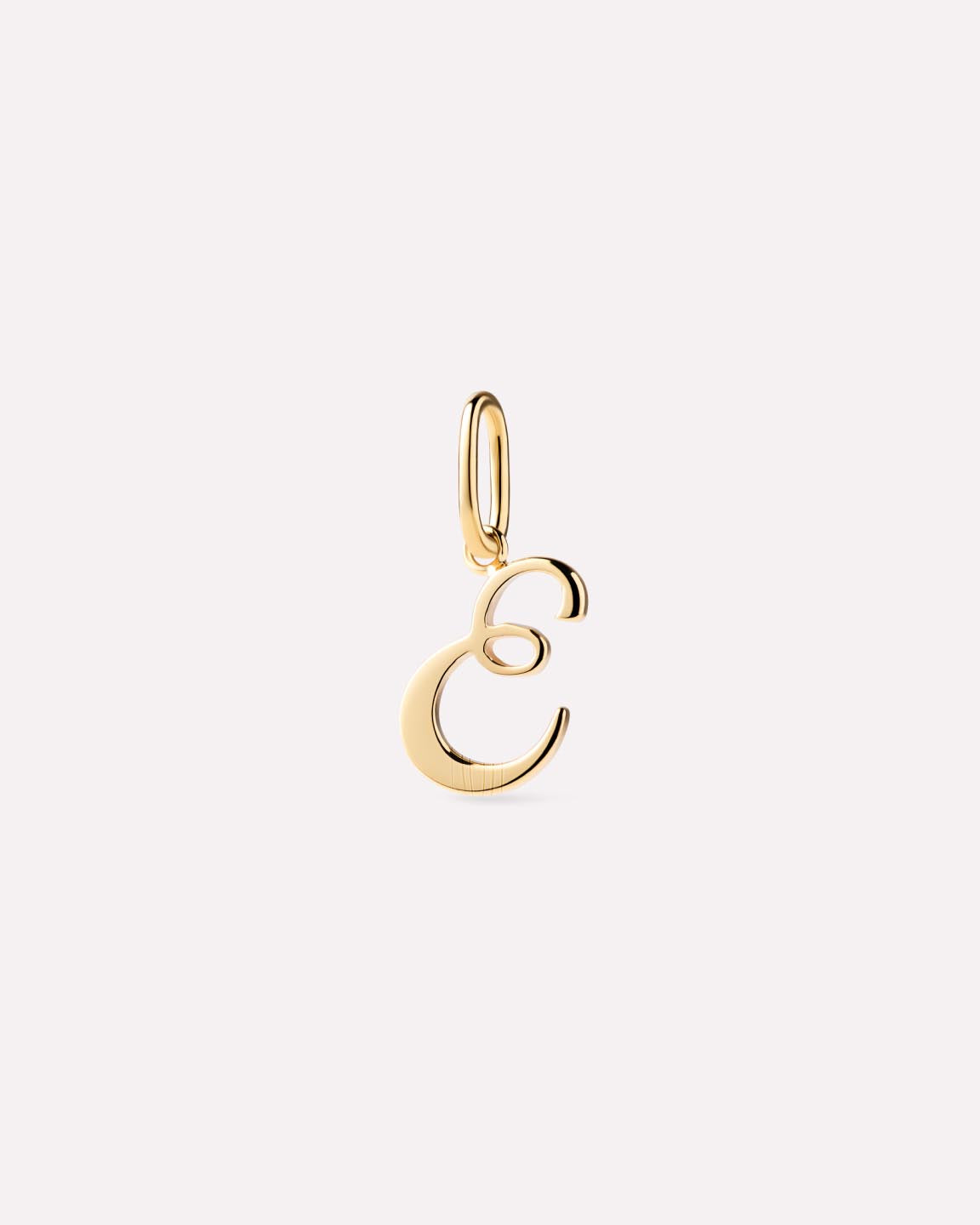 Solid Yellow Gold - Script Letter Charm