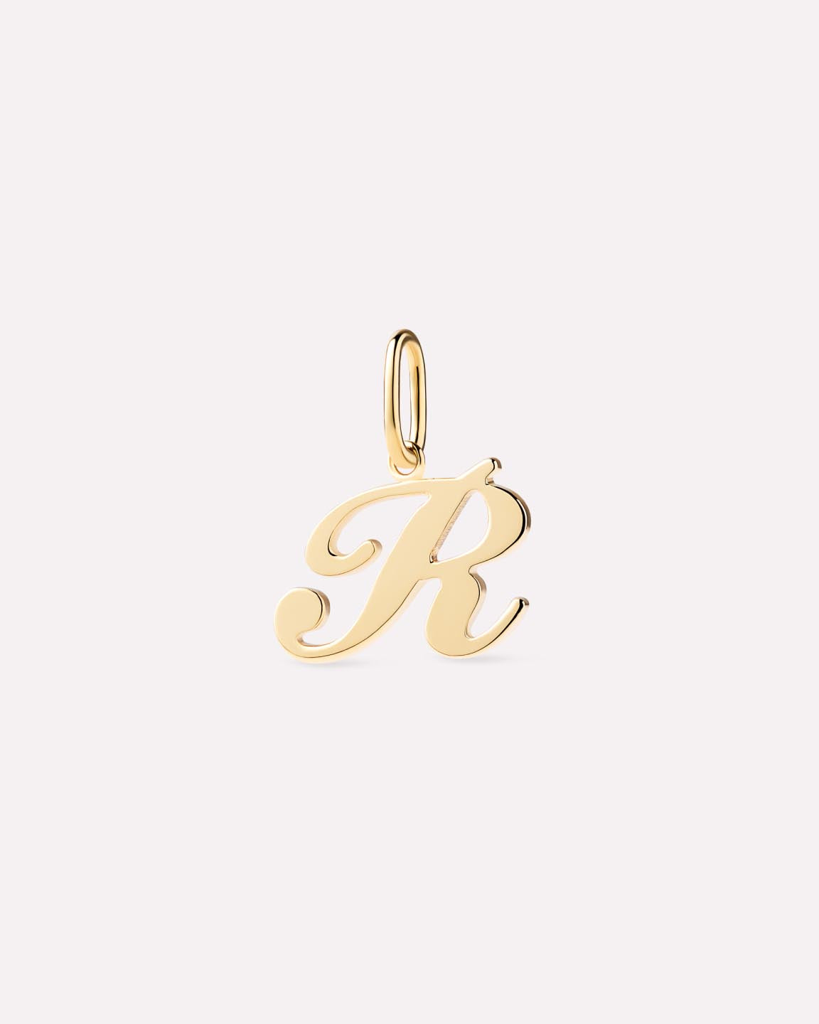 Solid Yellow Gold - Script Letter Charm