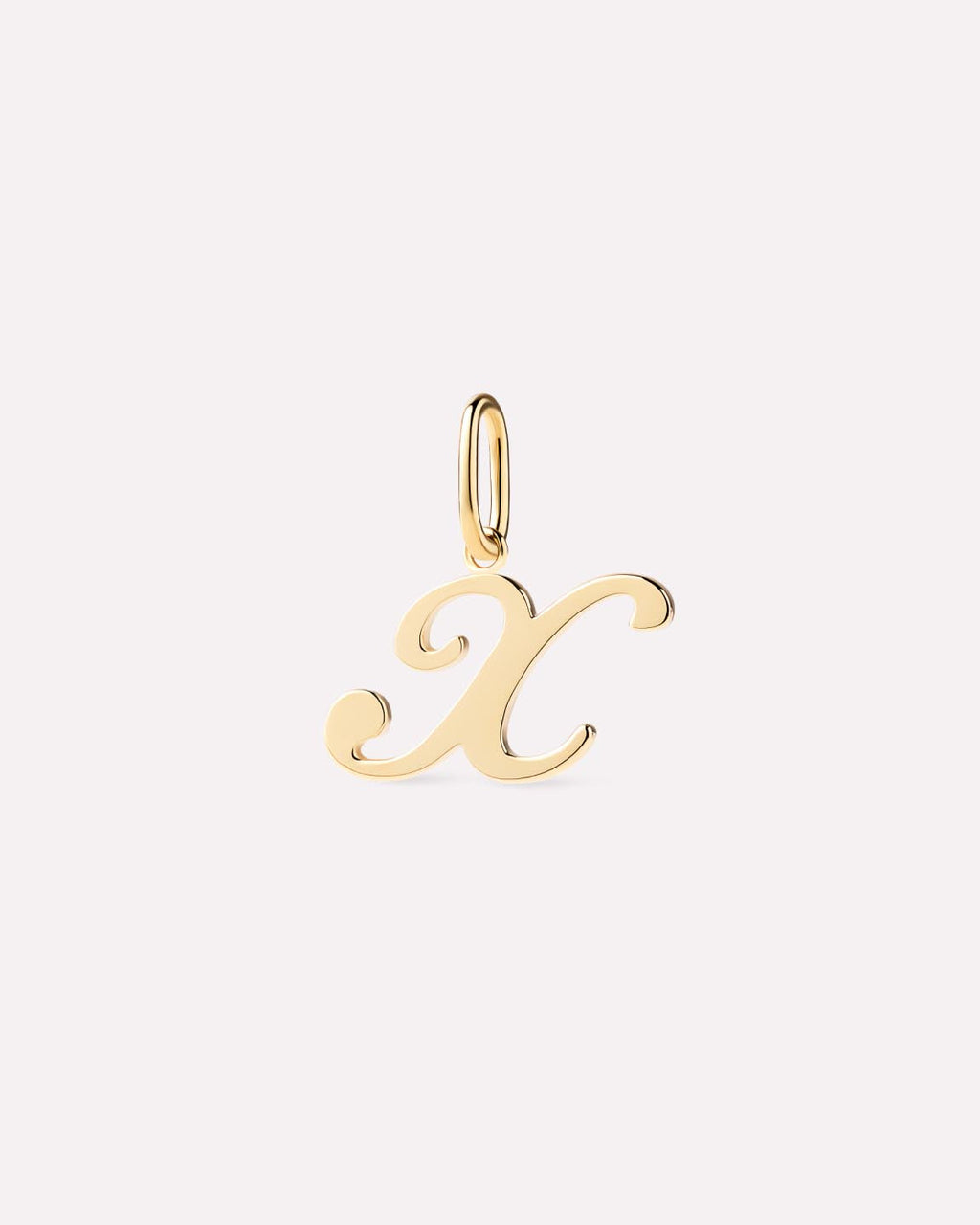 Solid Yellow Gold - Script Letter Charm