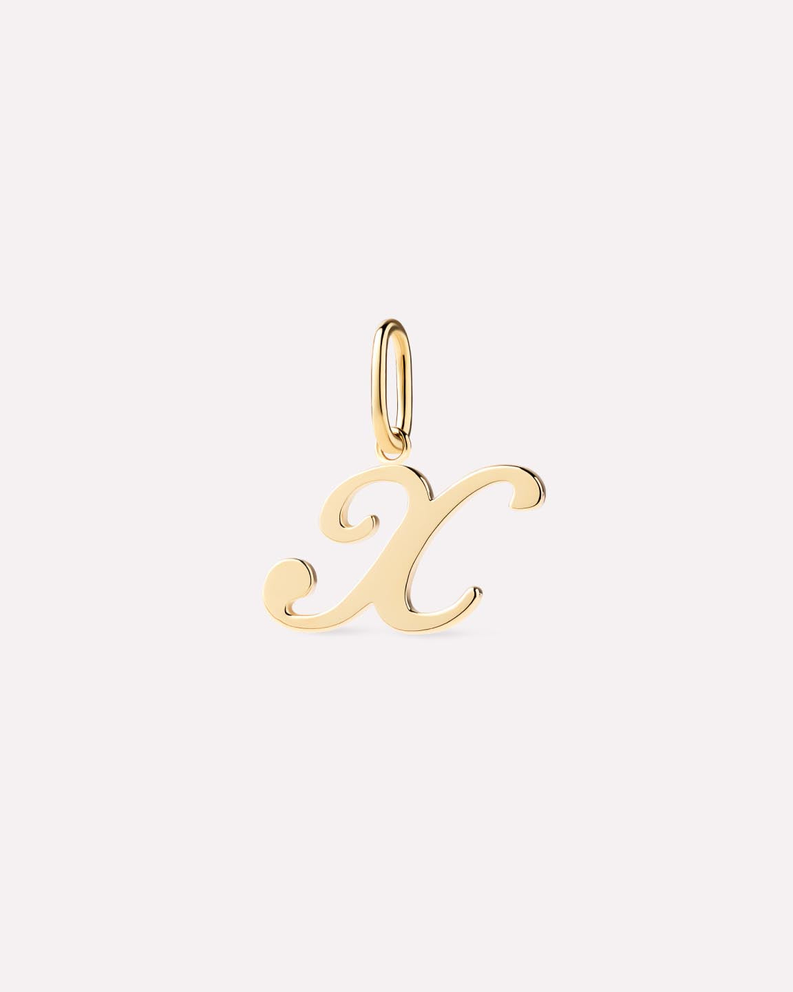 Solid Yellow Gold - Script Letter Charm