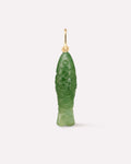 Solid Yellow Gold - Gemstone Fish Charm