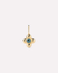 Solid Yellow Gold - London Blue Topaz Mini Liora Charm