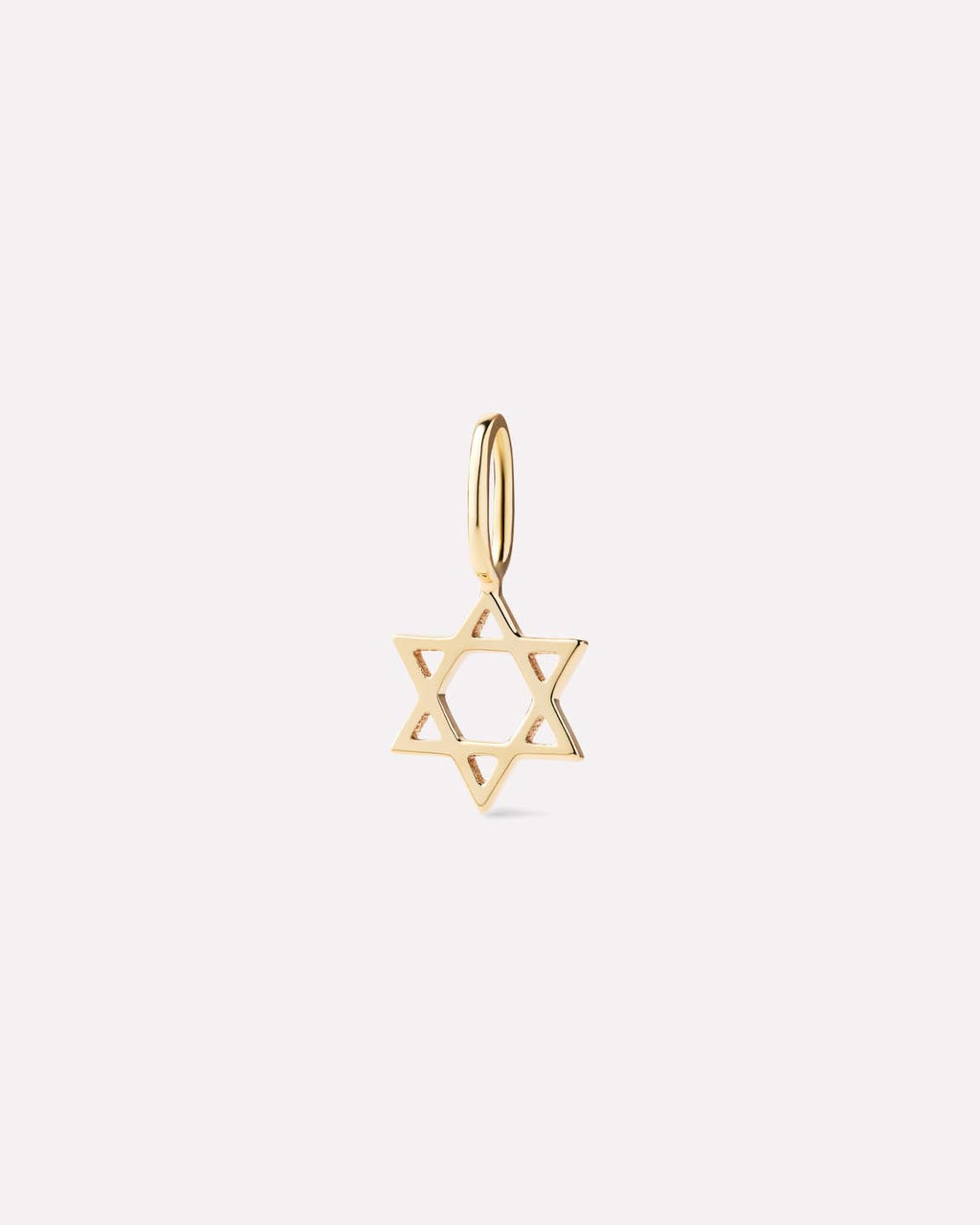 Solid Yellow Gold - Star of David Charm