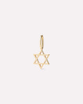 Solid Yellow Gold - Star of David Charm