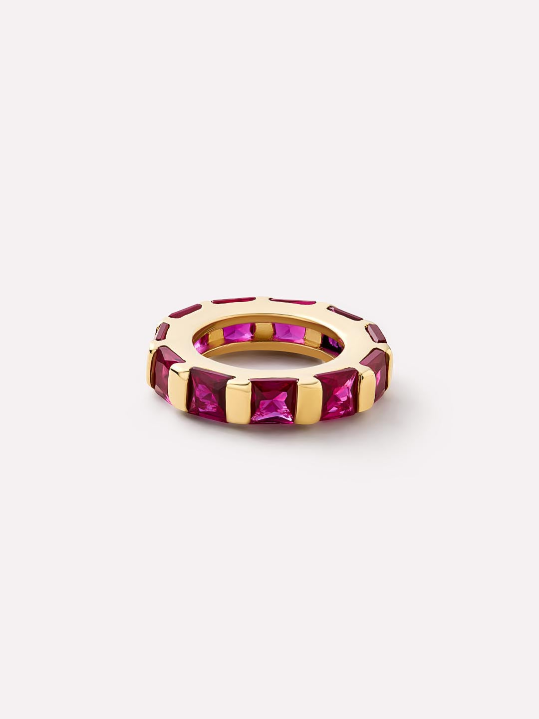 Solid Yellow Gold - Ruby Zeno Charm