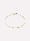 Solid Yellow Gold - Silk Chain Bracelet