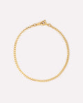 Solid Yellow Gold - Mini Curb Chain Bracelet