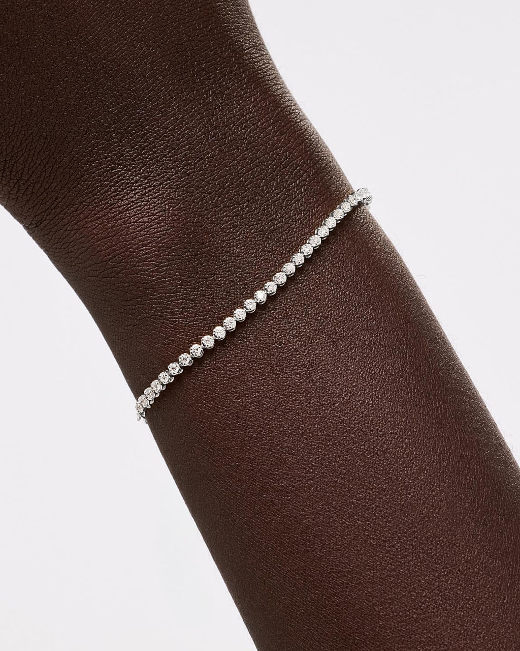 Solid White Gold - Diamond Tennis Bracelet (1/2 ctw)